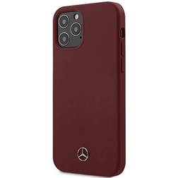 Mercedes Hard Cover Silicone iPhone 12 Smartphone Hülle, Rot