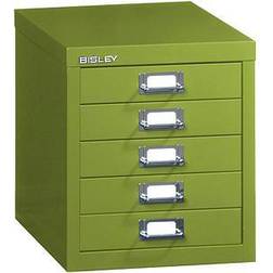 Bisley Schubladenschrank »MultiDrawer« A4, einbahnig, 5 Schübe grün, 27.9x32.5x38 cm