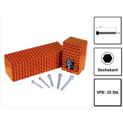 Heco Multi-Monti-plus 9807519 Betongskruv Ø10 FLÄNS, FZB 10/35x100 25st