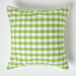 Homescapes Gingham Cushion Cover Green (60x60cm)