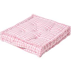 Homescapes Gingham Check Cushion Complete Decoration Pillows Pink (50x50cm)