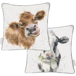 Wrendale Designs The Country Set Moo Large Feather Filled Complete Decoration Pillows