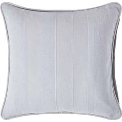 Homescapes 45 Rajput Ribbed Cushion Cover Grey, Silver (45x45cm)