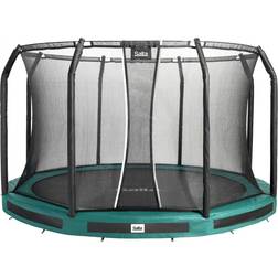 Salta Premium Ground Trampoline 427cm + Safety Net Green