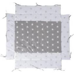 Roba Tapis de Parc Bébé Little Stars Gris Blanc Universel H 18 x L 96 x P 96 cm