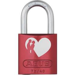 ABUS Vorhängeschloss, 72/40 red Love Lock 3