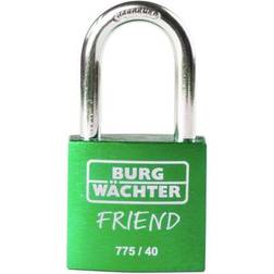 BURG WÄCHTER 39451 Cadenas 40.00 mm Fermeture Différente Vert Avec Serrure Clé C304462