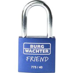 BURG WÄCHTER 39441 Cadenas 40.00 mm Fermeture Différente Bleu Avec Serrure À Clé