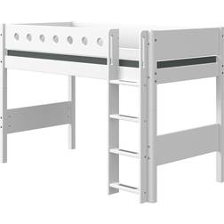 Flexa Mellemhøj Seng med Lige Stige 109x210cm