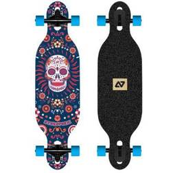 Hydroponic DT Børn Komplet Longboard Mexican Skull Purple Lilla