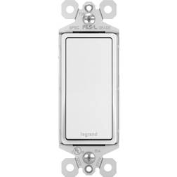 Legrand radiant 15 Amp 120-Volt Single-Pole Decorator/Rocker Light Switch, White