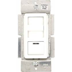 Leviton 010-IPM06-1LZ 450 Watt/120 Volt White IllumaTech Slide Dimmer