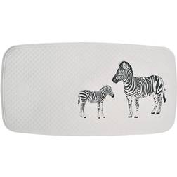 Ridder Alfombrilla De Ducha Zebra Blanco Y Negro 38 x 72 cm