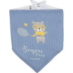 Canpol babies First Muslin Bib Bonjour bib Blue 2