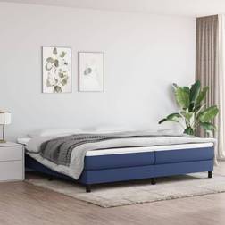 vidaXL Giroletto Blu 200x200 cm in Tessuto Letto con Struttura