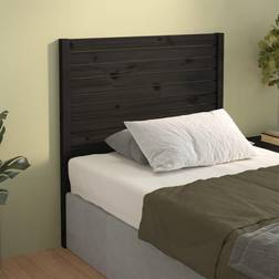 vidaXL Per Letto Nera 96x4x100 cm In Legno Massello Di Pino Testiera