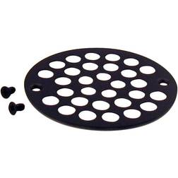 Westbrass D3193-12 4-1/4 OD Brass Shower Strainer Grid Drain Cover 1-Pack Oil Rubbed Bronze