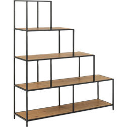 Nordform Meuble Escalier 135x35x150 cm Décor Chêne Naturel Étagère à livres