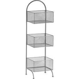 Gift Decor Silver Metal Shelves 20 x 99 x 32.5 cm Book Shelf