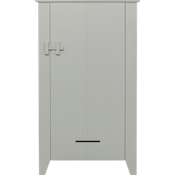 Woood Door Wardrobe White 142cm H X 85cm W X 38cm D Chest of Drawer