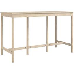 vidaXL 180 x 80 x 110 cm Massivt Fyrretræ Barbord
