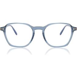 Tom Ford FT5804-B Bleues-Light Block 090 De Vue Homme Bleues (Seulement Monture)