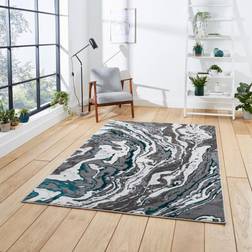 Think Rugs Apollo GR584 Modern Abstract High Density Grey, Green cm