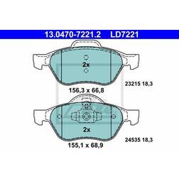 ATE Bremsbelagsatz, Scheibenbremse Vorderachse 13.0470-7221.2