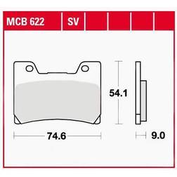 TRW Sinter Street MCB622SV Brake Pad