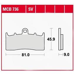 TRW Bremseklodser MCB736