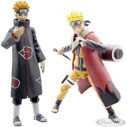 NARUTO SHIPPUDEN Sage Mode Naruto VS Pain Pack 2 Figurine 10cm