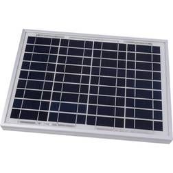 Velleman Perel Panel solar policristalino para autocaravanas y caravanas, alta eficiencia con baja intensidad lumínica, resistente a la intemperie