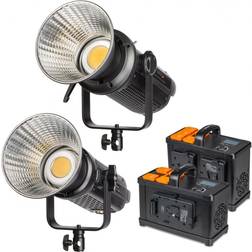 Mantona Walimex pro LED Niova 350W/500W Plus Daylight Set, Dauerlicht