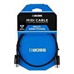 BOSS BMIDI-PB1 1ft/30cm MIDI Cable with Adjustable Cable Angle