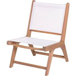 BigBuy Home Fauteuil Nina Acacia Massif Blanc