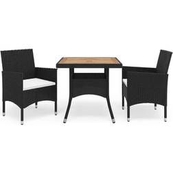 vidaXL 3 Piece Garden Patio Dining Set