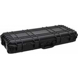 vidaXL Flightcase med hjul 96x42x16 cm PP sort