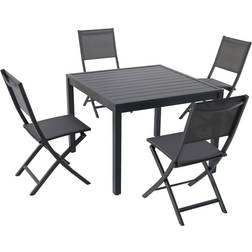 Hanover NAPDNS5PCFDSQ Naples Five Patio Dining Set