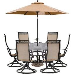 Hanover MANDN7PCSWRD6-SU Patio Dining Set