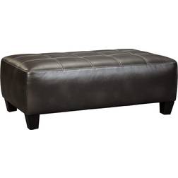 Ashley Signature Ottomans Charcoal Over-Sized Seating Stool