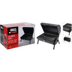 ProGarden Barbecue Forme De Cylindre Noir Mat