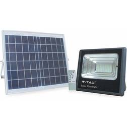 V-TAC Led Con Mando A Distancia Y Panel Solar 16W 6000K