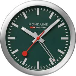 Mondaine Aluminium Case Park Green Table and Alarm Clock A997.MCAL.66SBV