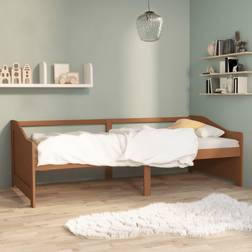 vidaXL Cama De 3 Plazas Marrón Miel 90x200 cm Sofá