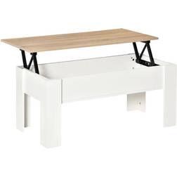 Homcom Extending White/Oak Coffee Table 50x100cm