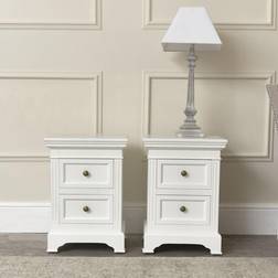 Melody Maison Pair of Two Drawer Daventry Bedside Table