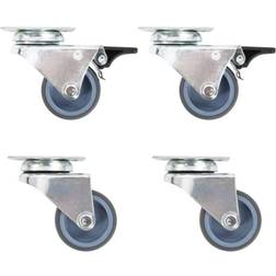 vidaXL 12 pcs Pivotantes Doubles 50 mm Table à roulettes