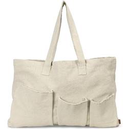 Ferm Living bolso de fin de semana Bolsillo, ancho 75 cm, algodón blanco