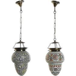 Dkd Home Decor Loftslampe Krystal Metal Multifarvet Pendel ∅ 20cm