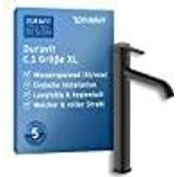 Duravit C.1 Einhebel-Waschtischmischer XL 166 mm C110400020 Nero opaco